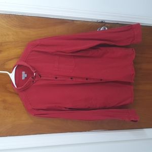 COS long sleeve shirt, L, red.